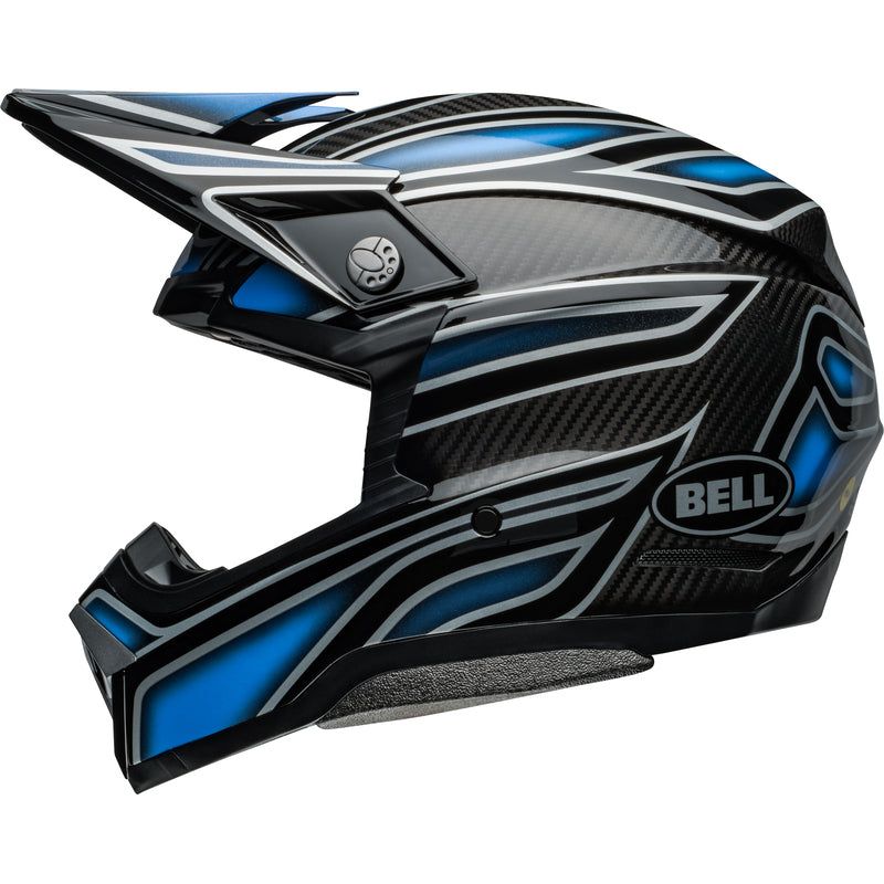 Casque BELL Moto - 10 Spherical - Webb Marmont Gloss North Carolina Blue - Motorsvelay