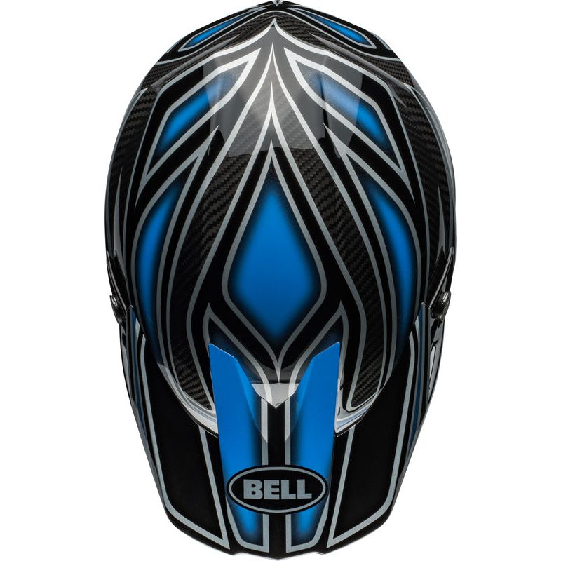 Casque BELL Moto - 10 Spherical - Webb Marmont Gloss North Carolina Blue - Motorsvelay