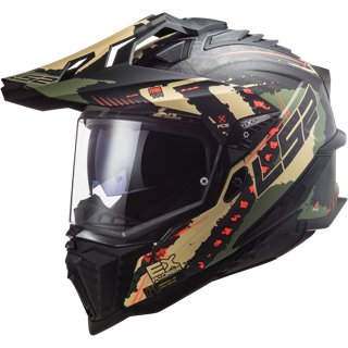 Casque LS2 MX701 Explorer Carbon Edge Orange