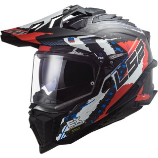 Casque LS2 MX701 Explorer Carbon Edge Orange
