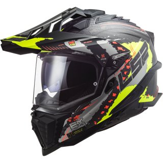 Casque LS2 MX701 Explorer Carbon Edge Orange