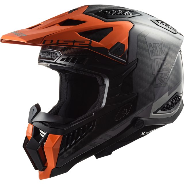 Casque LS2 MX703 X - Force Barrier Solid Carbon - Motorsvelay