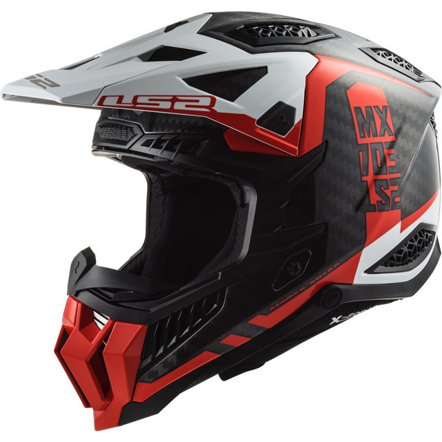 Casque LS2 MX703 X - Force Barrier Solid Carbon - Motorsvelay