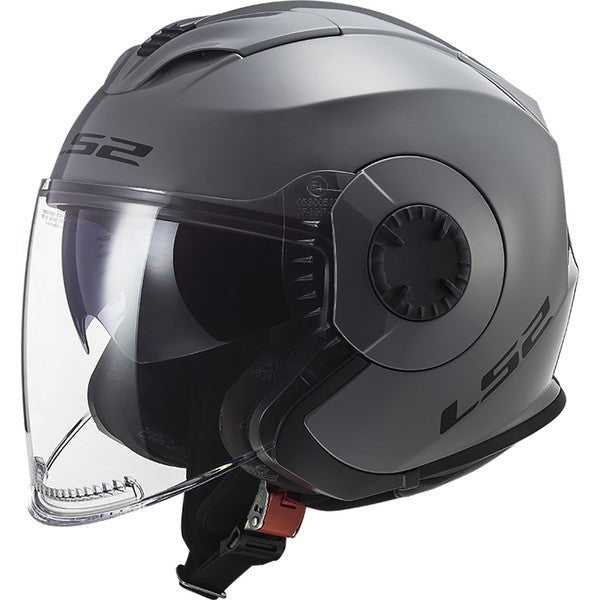 Casque LS2 OF570 Verso Solid Gris Mat - Motorsvelay