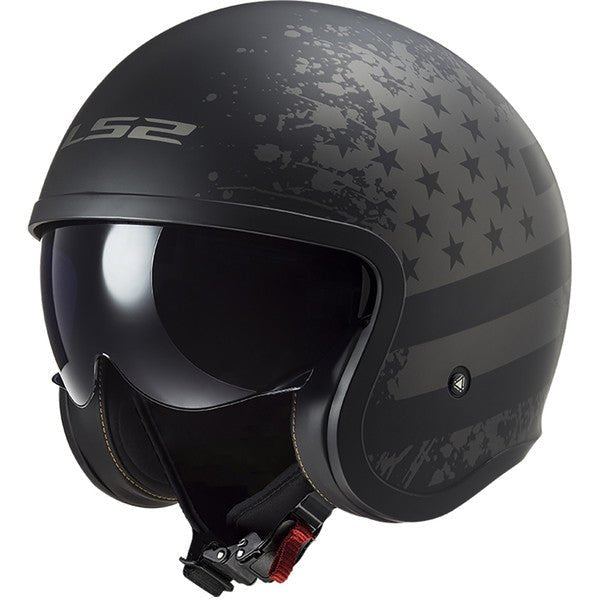 Casque LS2 OF599 Spitfire Jeans Titanium - Motorsvelay