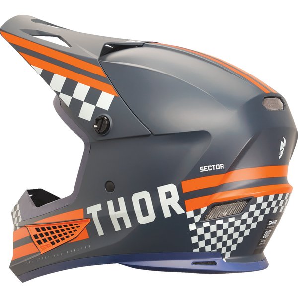 Casque Thor Sector 2 Combat Gris & Orange